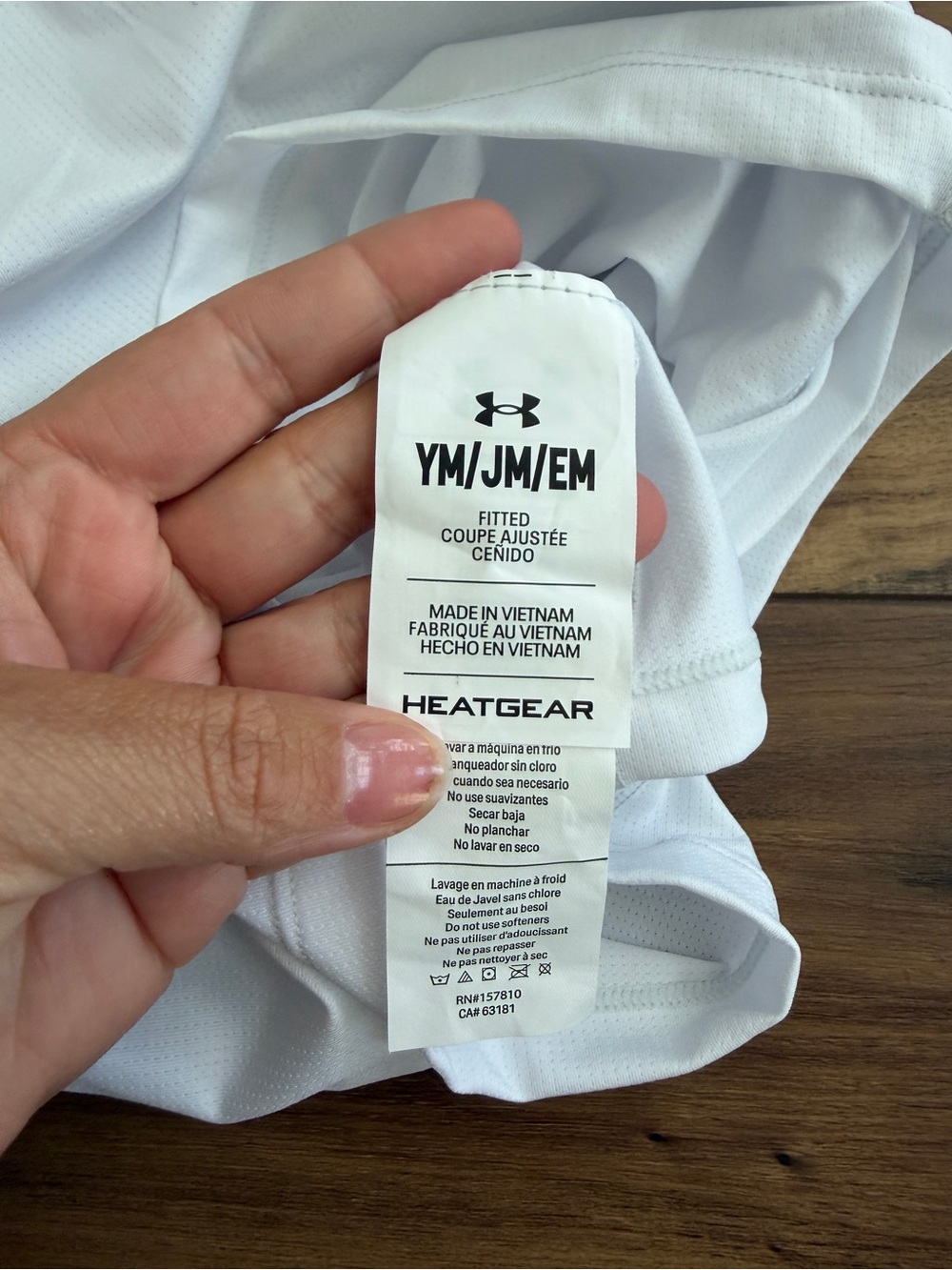 Under Armour White Padded Football Compression Shirt with Gray Camouflage Pads - Picture 2 of 2